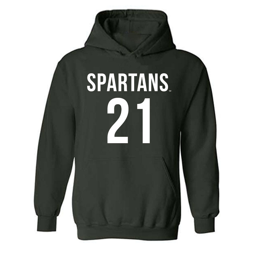 Michigan State - NCAA Women's Soccer : Eden Bretzer - Replica Shersey Hooded Sweatshirt-0