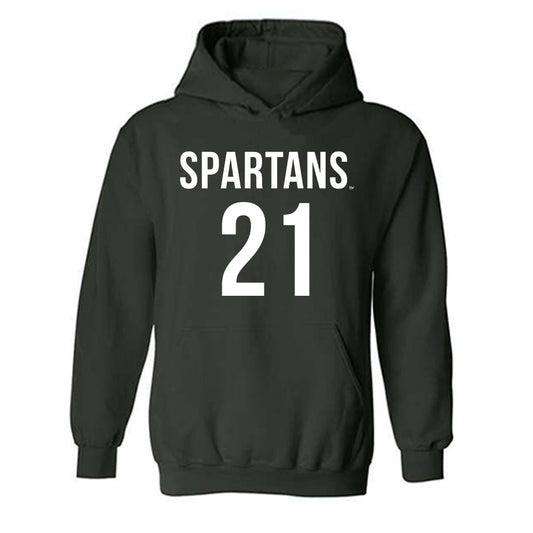 Michigan State - NCAA Women's Soccer : Eden Bretzer - Replica Shersey Hooded Sweatshirt-0