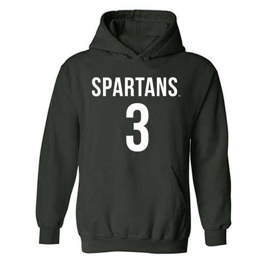 Michigan State - NCAA Men's Soccer : Jared Smid - Replica Shersey Hooded Sweatshirt-0