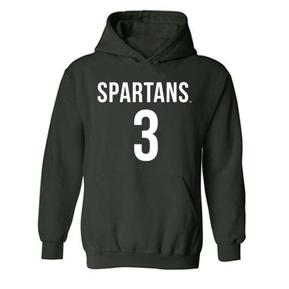 Michigan State - NCAA Women's Soccer : Mekenzie Rogers - Replica Shersey Hooded Sweatshirt-0