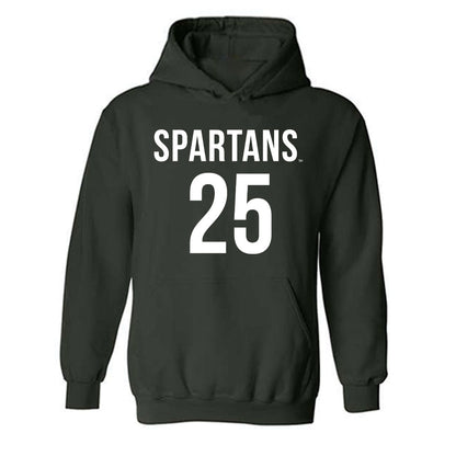 Michigan State - NCAA Men's Soccer : Jackson Lusky - Replica Shersey Hooded Sweatshirt-0