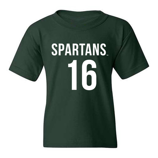 Michigan State - NCAA Women's Soccer : Kaleigh Mcpherson - Replica Shersey Youth T-Shirt-0