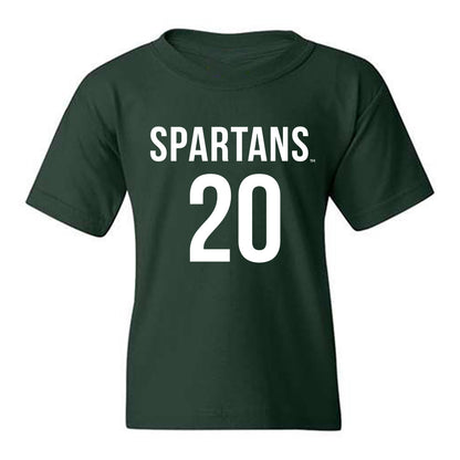Michigan State - NCAA Men's Soccer : Kayden Hudson - Replica Shersey Youth T-Shirt-0