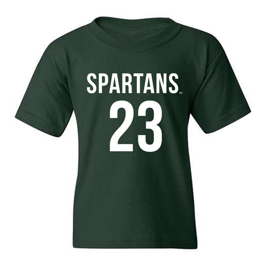 Michigan State - NCAA Men's Soccer : Leo Conneh - Replica Shersey Youth T-Shirt-0