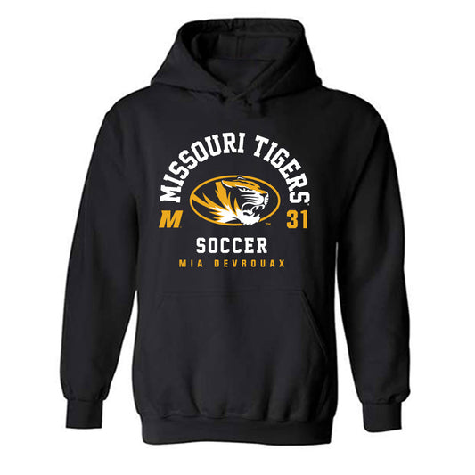 Missouri - NCAA Women's Soccer : Mia Devrouax - Classic Fashion Shersey Hooded Sweatshirt-0