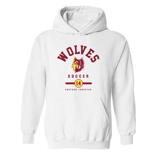 NSU - NCAA Women's Soccer : Addyson Thorstad - Classic Fashion Shersey Hooded Sweatshirt-0