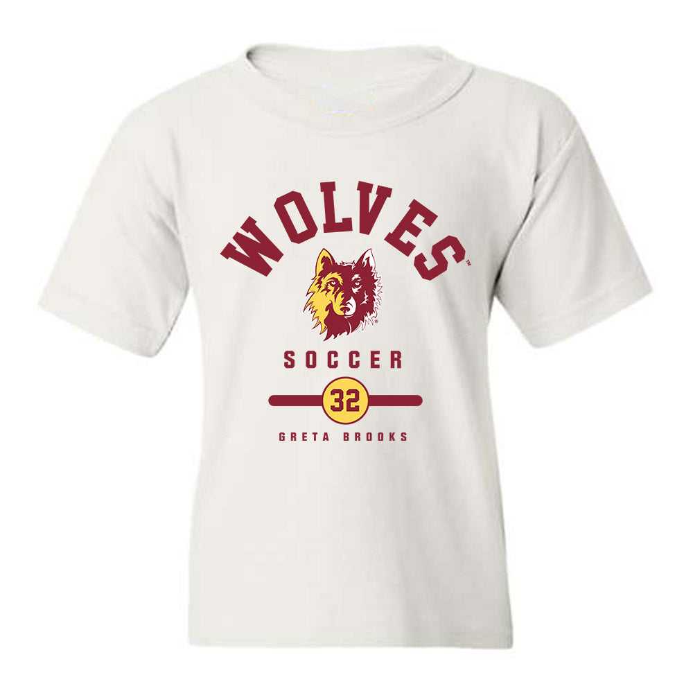 NSU - NCAA Women's Soccer : Greta Brooks - Youth T-Shirt