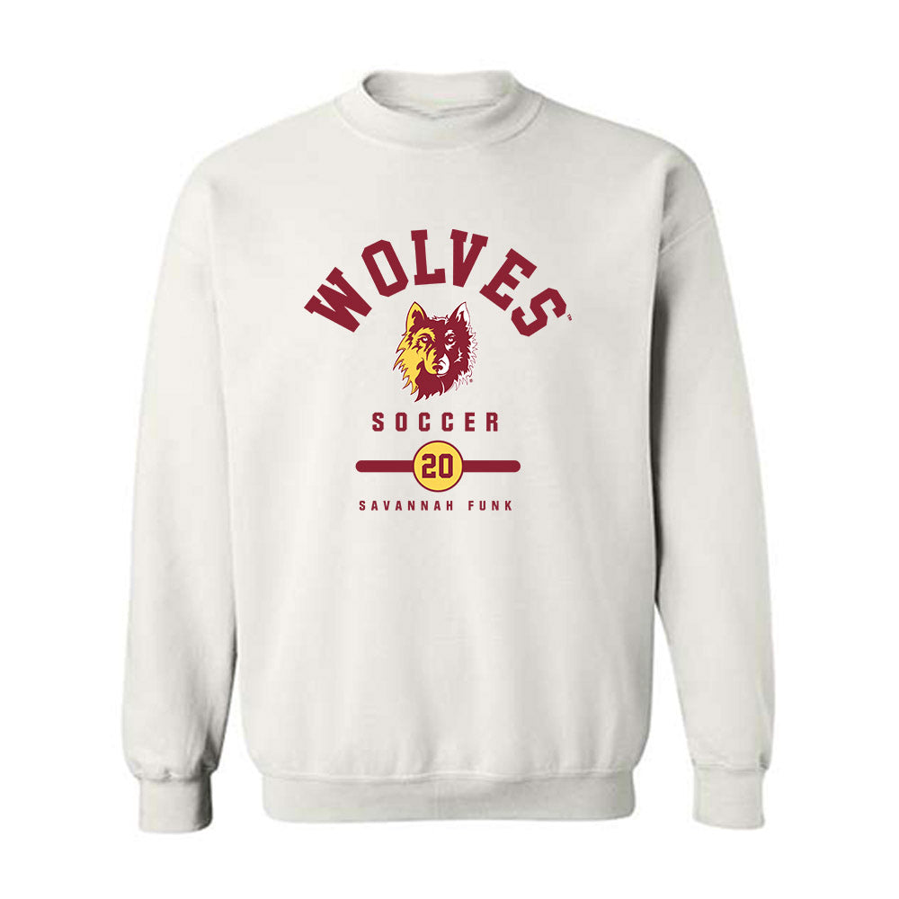 NSU - NCAA Women's Soccer : Savannah Funk - Classic Fashion Shersey Crewneck Sweatshirt-0