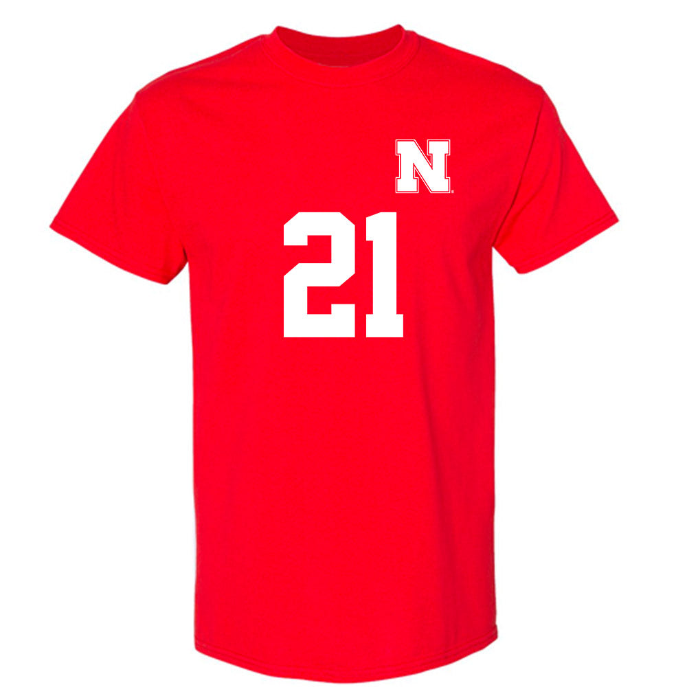 Nebraska - NCAA Women's Soccer : Izzie Kiser - Replica Shersey T-Shirt-0