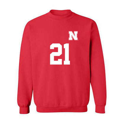 Nebraska - NCAA Women's Soccer : Izzie Kiser - Replica Shersey Crewneck Sweatshirt-0