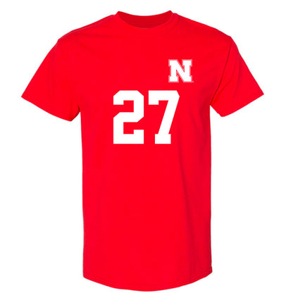 Nebraska - NCAA Women's Soccer : Nathalie Lewis - Replica Shersey T-Shirt-0