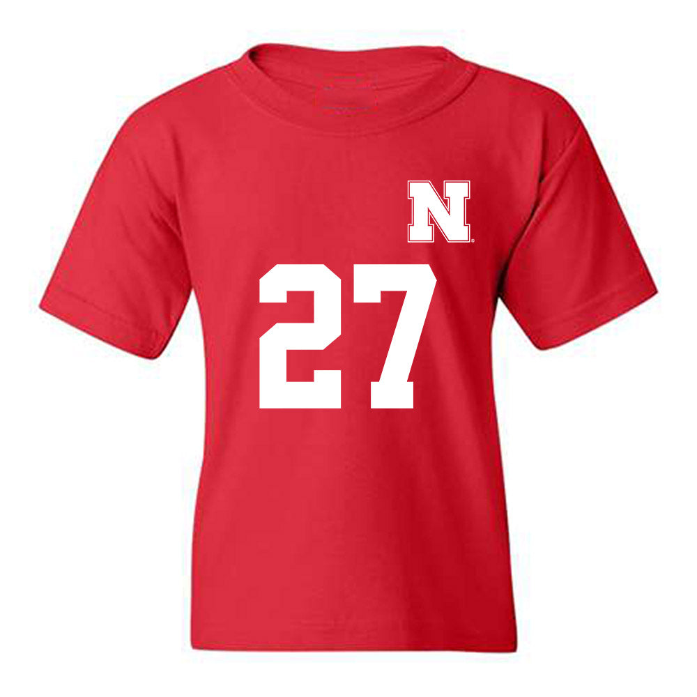 Nebraska - NCAA Women's Soccer : Nathalie Lewis - Replica Shersey Youth T-Shirt-0