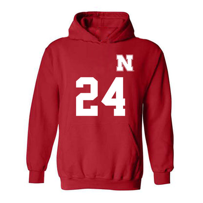 Nebraska - NCAA Women's Soccer : Madison Osborn - Replica Shersey Hooded Sweatshirt-0