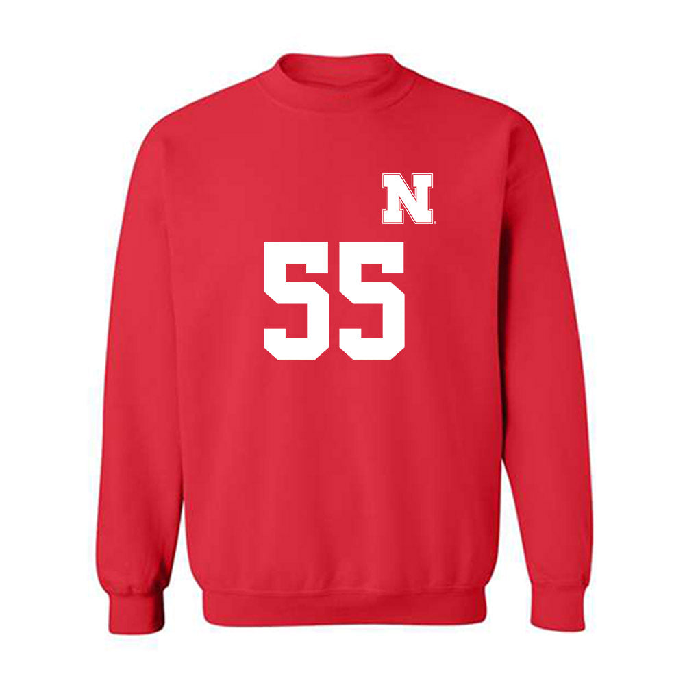 Nebraska - NCAA Women's Soccer : Kate Eggett - Replica Shersey Crewneck Sweatshirt-0