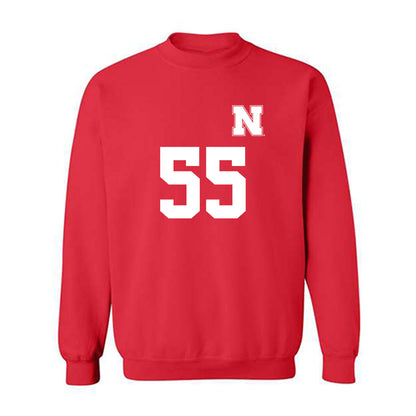 Nebraska - NCAA Women's Soccer : Kate Eggett - Replica Shersey Crewneck Sweatshirt-0