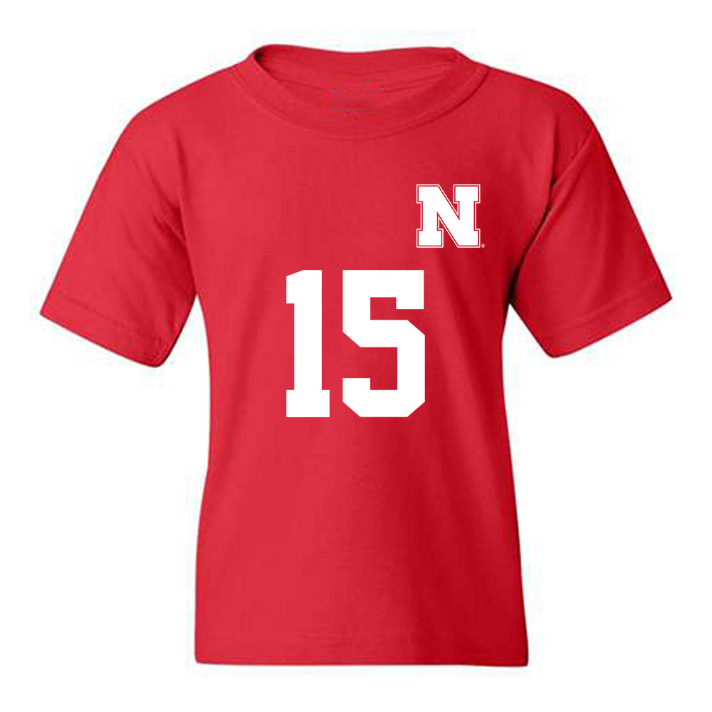 Nebraska - NCAA Women's Soccer : Alexa Gobel - Replica Shersey Youth T-Shirt-0