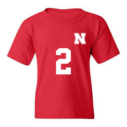 Nebraska - NCAA Women's Soccer : Mila Brach - Replica Shersey Youth T-Shirt-0