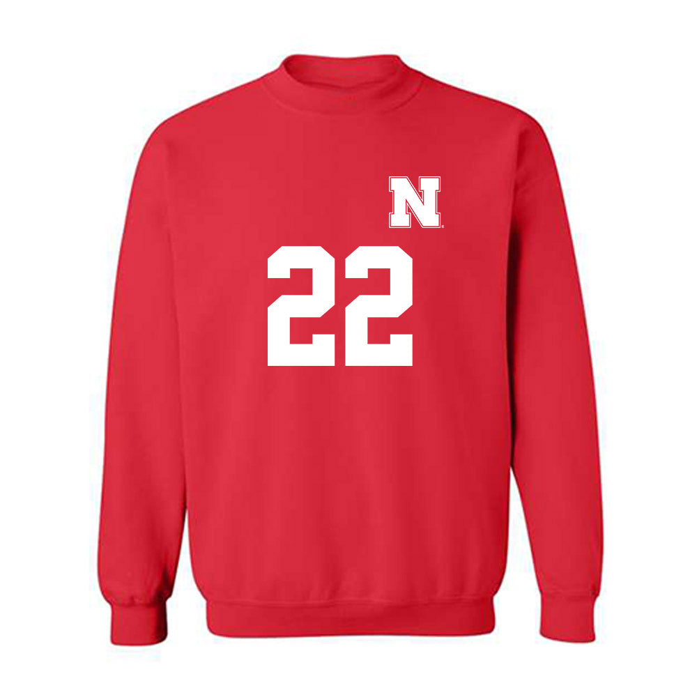 Nebraska - NCAA Women's Soccer : Carson Bohonek - Replica Shersey Crewneck Sweatshirt-0