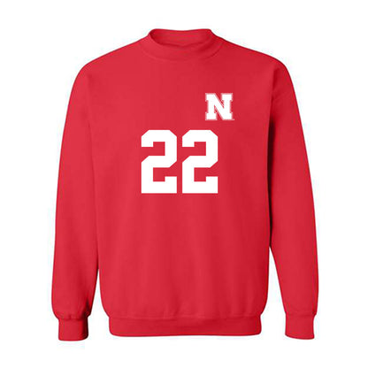 Nebraska - NCAA Women's Soccer : Carson Bohonek - Replica Shersey Crewneck Sweatshirt-0