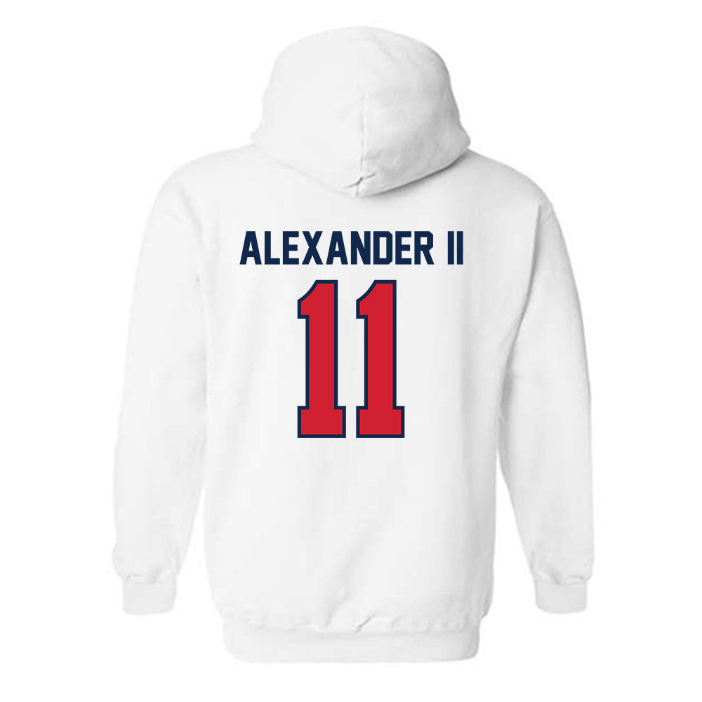 Ole Miss - NCAA Football : Hilton Deuce Alexander II - Replica Shersey Hooded Sweatshirt-1