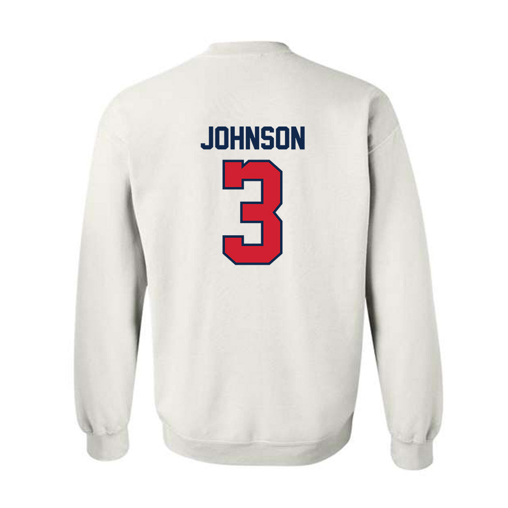 Ole Miss - NCAA Men's Basketball : Koren Johnson - Replica Shersey Crewneck Sweatshirt-1