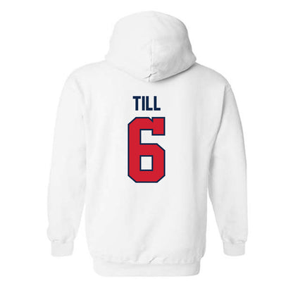Ole Miss - NCAA Softball : Kaidance Till - Replica Shersey Hooded Sweatshirt-1
