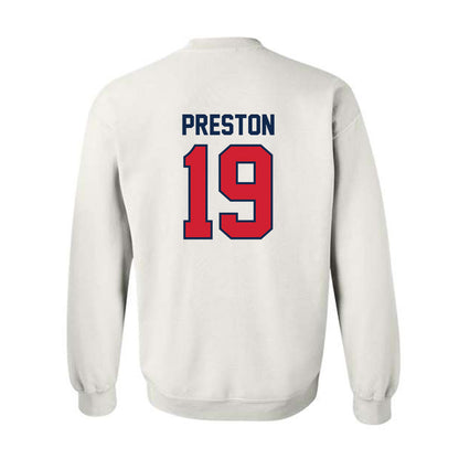 Ole Miss - NCAA Football : MJ Preston - Replica Shersey Crewneck Sweatshirt-1