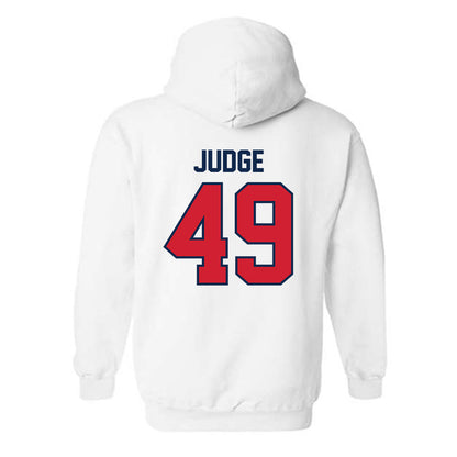 Ole Miss - NCAA Football : Sean Judge - Replica Shersey Hooded Sweatshirt-1