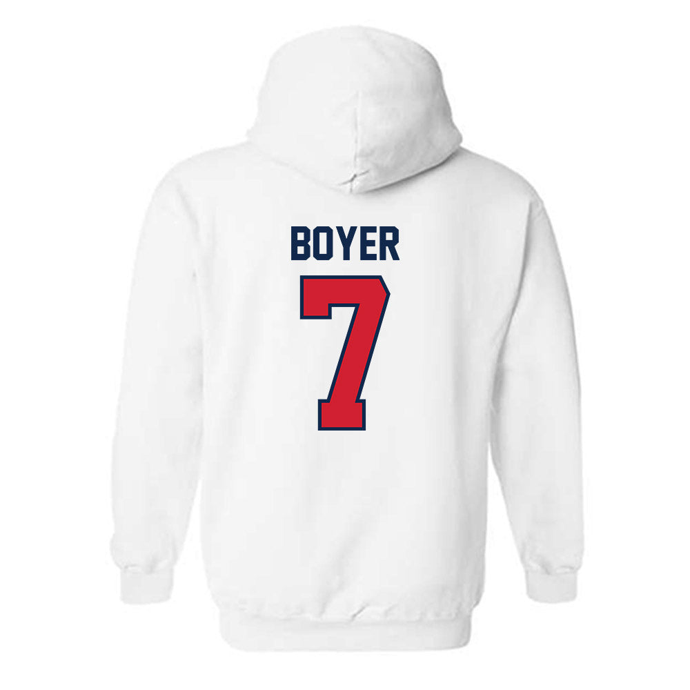 Ole Miss - NCAA Softball : Emilee Boyer - Replica Shersey Hooded Sweatshirt-1