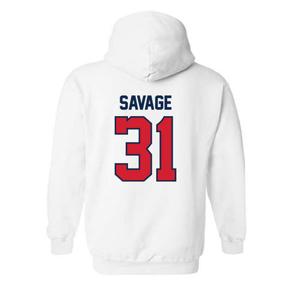 Ole Miss - NCAA Softball : Jada Savage - Replica Shersey Hooded Sweatshirt-1