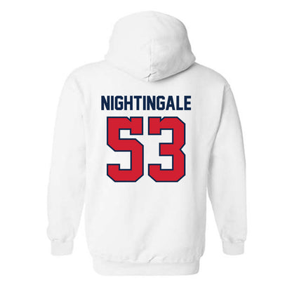 Ole Miss - NCAA Football : Trey Nightingale - Replica Shersey Hooded Sweatshirt-1
