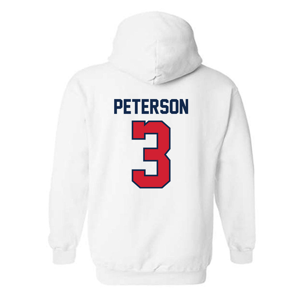 Ole Miss - NCAA Women's Basketball : Kaitlin Peterson - Replica Shersey Hooded Sweatshirt-1