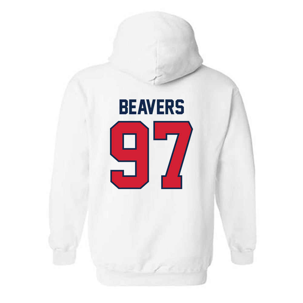 Ole Miss - NCAA Football : Kamron Beavers - Replica Shersey Hooded Sweatshirt-1