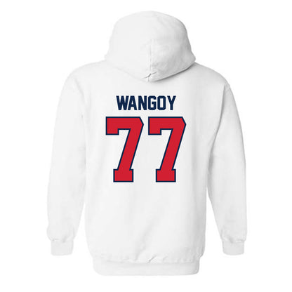 Ole Miss - NCAA Football : Enoch Wangoy - Replica Shersey Hooded Sweatshirt-1