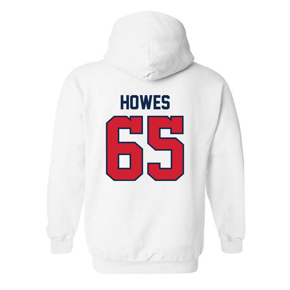 Ole Miss - NCAA Football : Connor Howes - Replica Shersey Hooded Sweatshirt-1