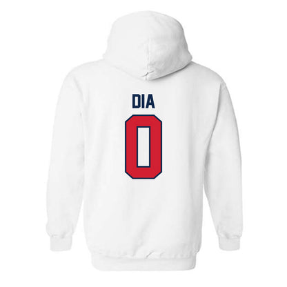 Ole Miss - NCAA Men's Basketball : Malik Dia - Replica Shersey Hooded Sweatshirt-1
