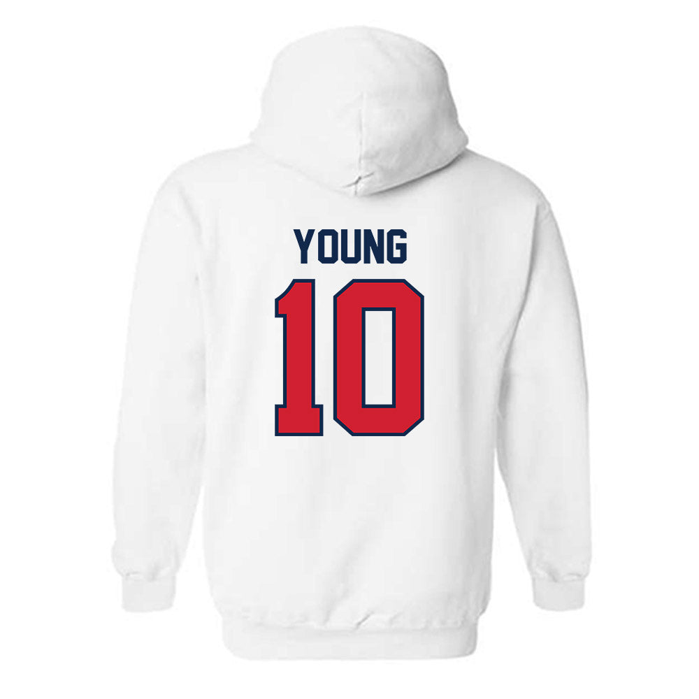 Ole Miss - NCAA Women's Basketball : J'Adore Young - Replica Shersey Hooded Sweatshirt-1