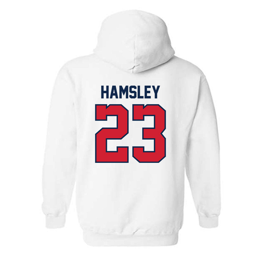 Ole Miss - NCAA Football : George Hamsley - Replica Shersey Hooded Sweatshirt-1