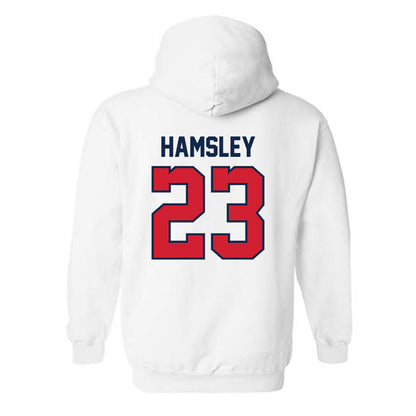 Ole Miss - NCAA Football : George Hamsley - Replica Shersey Hooded Sweatshirt-1