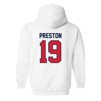 Ole Miss - NCAA Football : MJ Preston - Replica Shersey Hooded Sweatshirt-1