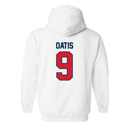 Ole Miss - NCAA Football : Jehiem Oatis - Replica Shersey Hooded Sweatshirt-1