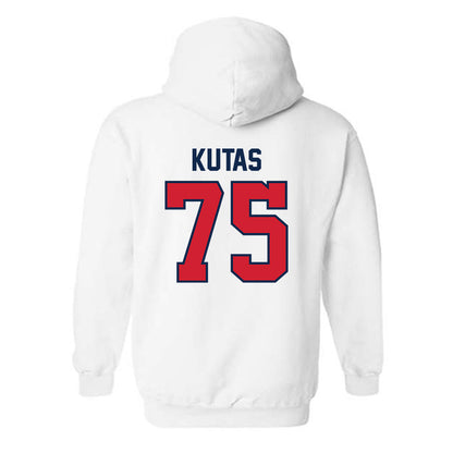 Ole Miss - NCAA Football : Patrick Kutas - Replica Shersey Hooded Sweatshirt-1