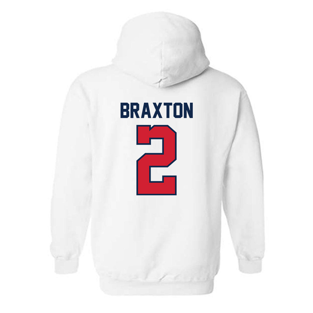 Ole Miss - NCAA Football : Jaylon Braxton - Replica Shersey Hooded Sweatshirt-1