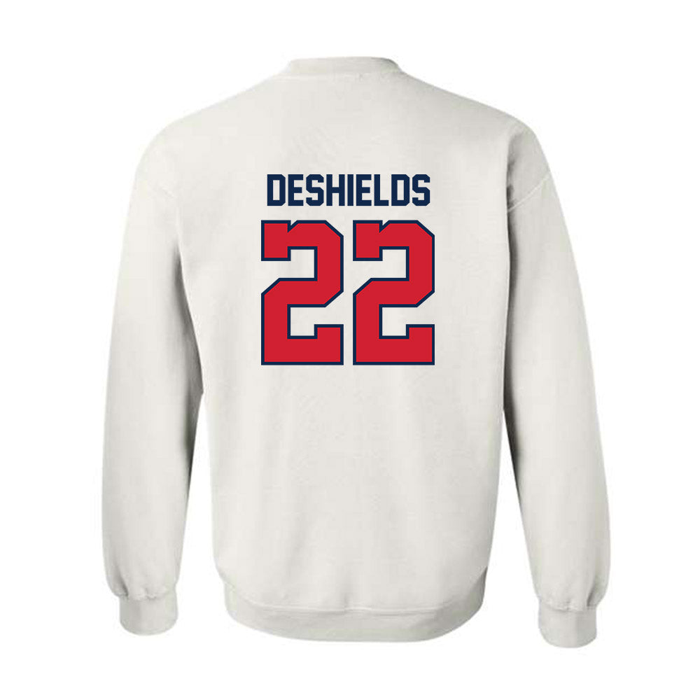 Ole Miss - NCAA Women's Basketball : Denim DeShields - Replica Shersey Crewneck Sweatshirt-1