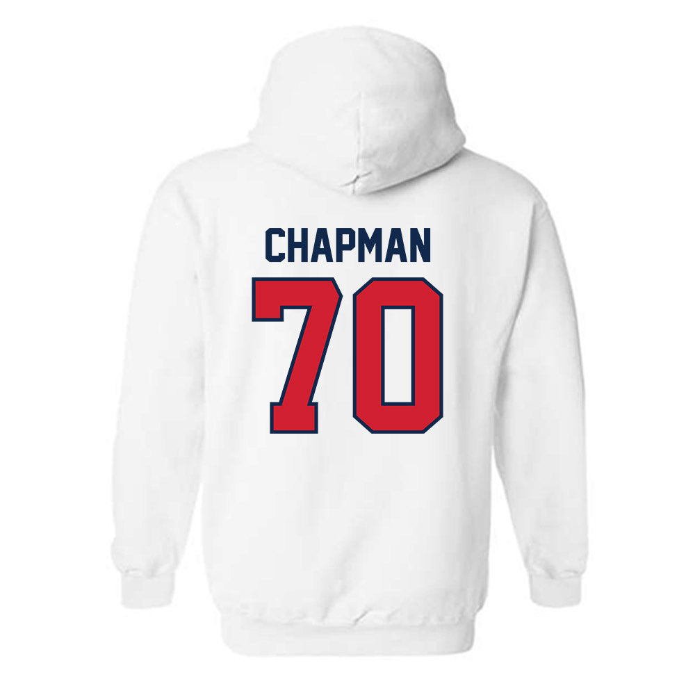Ole Miss - NCAA Football : Jalan Chapman - Replica Shersey Hooded Sweatshirt-1