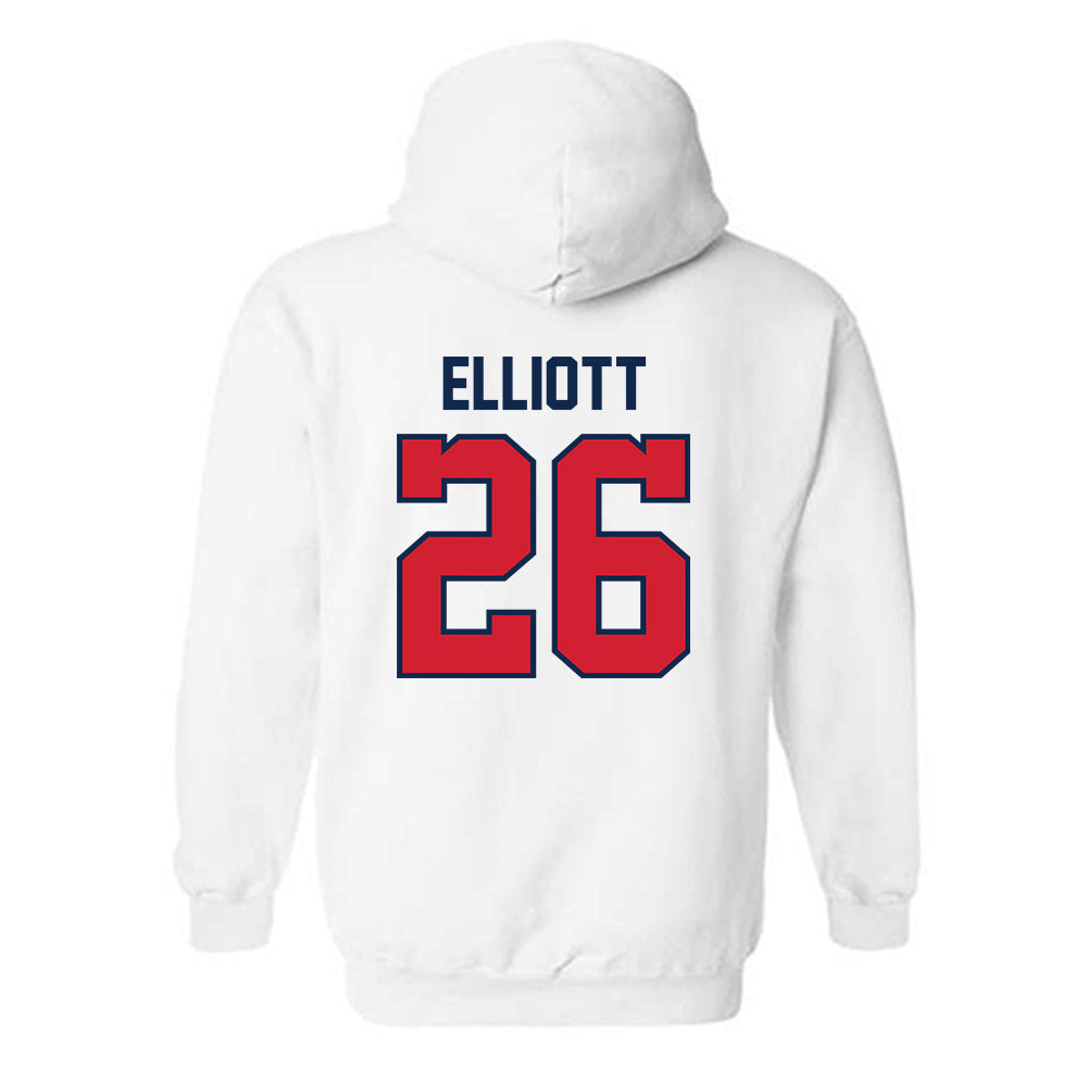 Ole Miss - NCAA Baseball : Hunter Elliott - Replica Shersey Hooded Sweatshirt-1