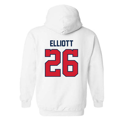 Ole Miss - NCAA Baseball : Hunter Elliott - Replica Shersey Hooded Sweatshirt-1