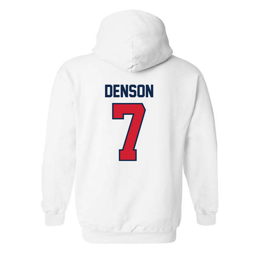 Ole Miss - NCAA Football : Sharif Denson - Replica Shersey Hooded Sweatshirt-1
