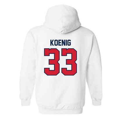 Ole Miss - NCAA Baseball : Landon Koenig - Replica Shersey Hooded Sweatshirt-1