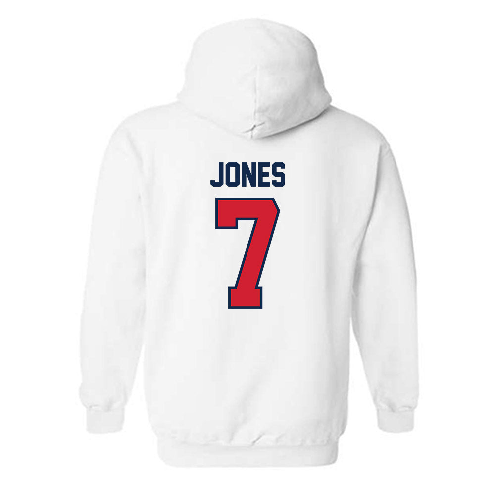 Ole Miss - NCAA Baseball : Topher Jones - Replica Shersey Hooded Sweatshirt-1